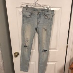 American eagle ripped jeggings